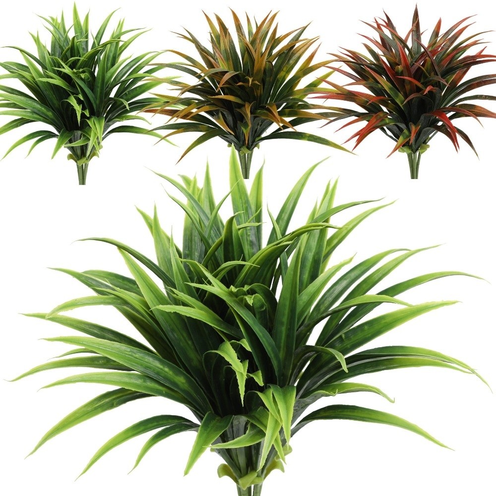 Spider Plant Hanging - Feuilles d'orchidée artificielles de 42 cm