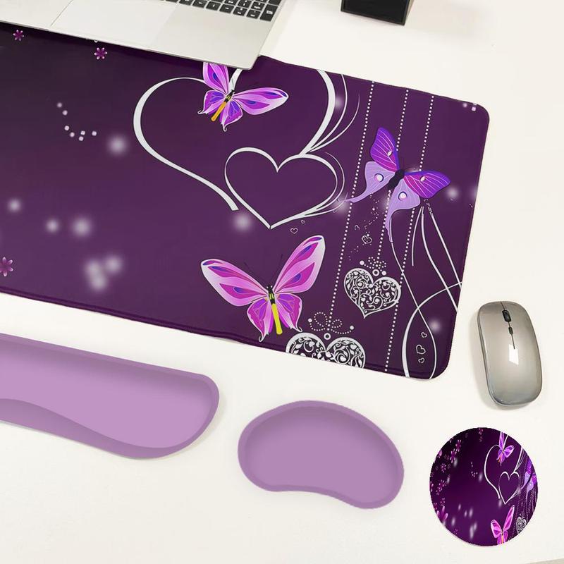 Tradescantia Purple - CIFBUY Ensemble de tapis de souris