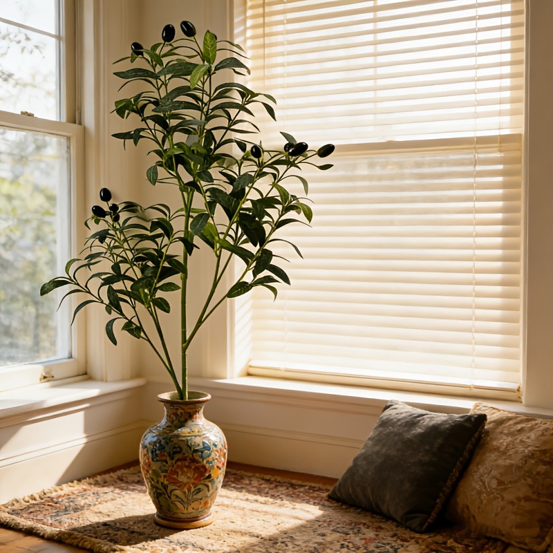 Ficus Lyrata Tree - Arbre d'olivier artificiel de 28 cm