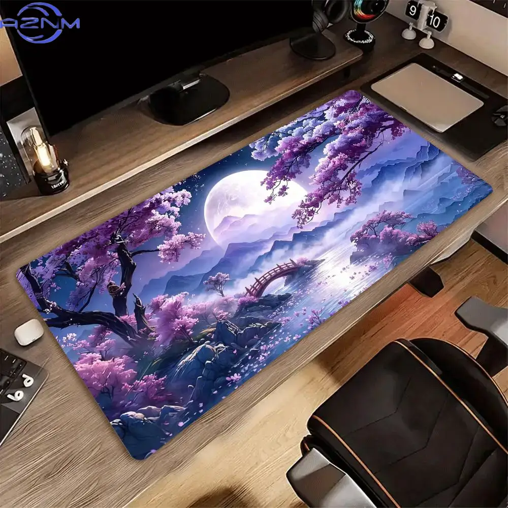 Grand tapis de souris motif la - Tradescantia Purple avis et prix
