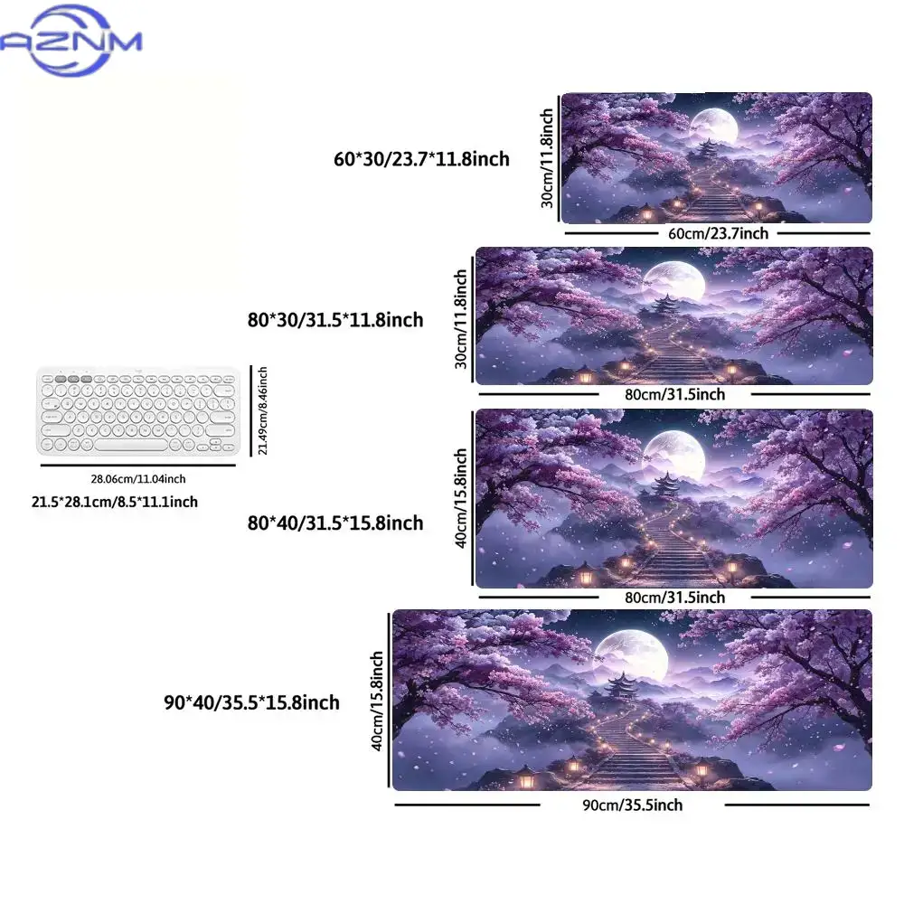 Grand tapis de souris motif la - Tradescantia Purple avis et prix